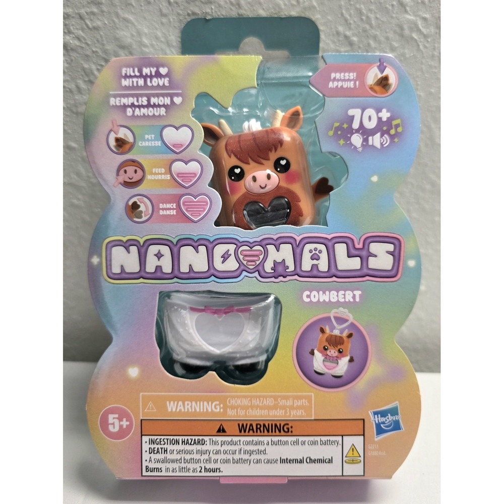 Hasbro Nano-Mals Cowbert the Highland Cow Electronic Fidget Pet